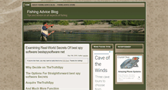 Desktop Screenshot of fishingadviceblog.com