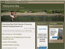 Tablet Screenshot of fishingadviceblog.com